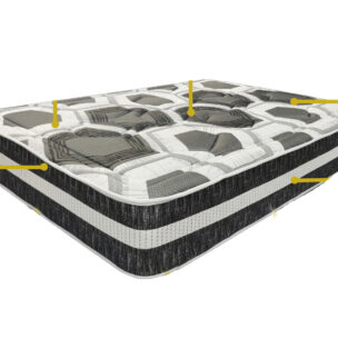 Colchón Harmony Grafeno en oferta especial, colchón premium sin muelles con núcleo Biopur AD, algodón orgánico y tecnología grafeno para un descanso saludable y duradero
