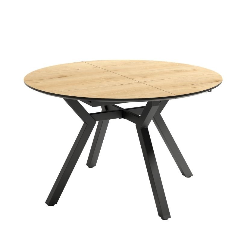 Mesa Redonda Comedor Extensible Cantábrico Madera 100 cm - Imagen 3