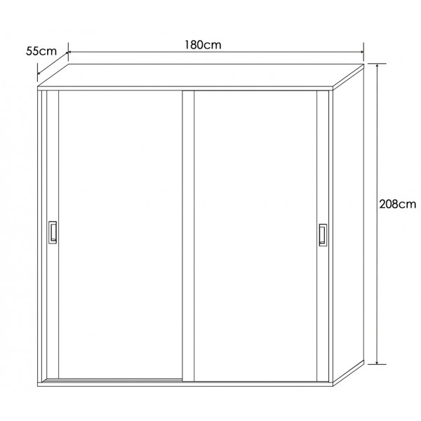 Armario 2 puertas correderas Lara - Imagen 3